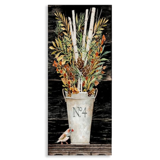 Stupell Industries Rustic Forest Greenery Bouquet Canvas Wall Art